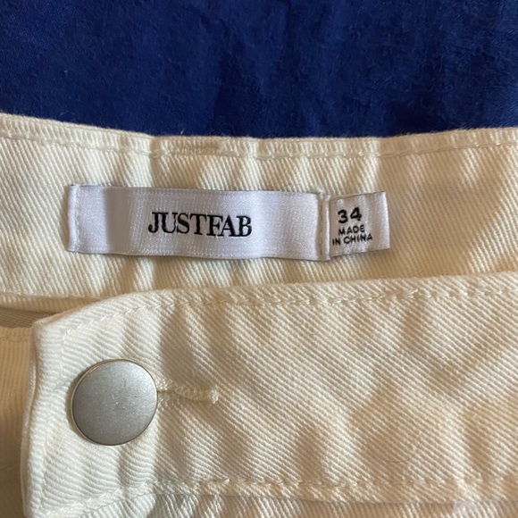 Cream wide leg jeans - Picture 2 of 2